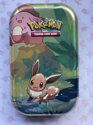 Pokémon TCG Kanto Friends Mini Tin Eevee and card emansemporium 