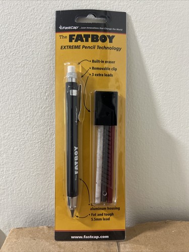 Fatboy Mechanical Carpenter Pencil with Eraser & Clip - Perfect for Architect...