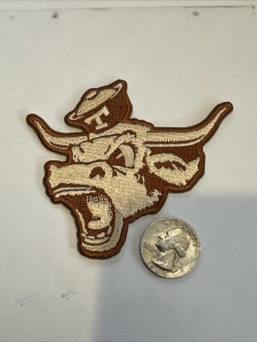 Texas Longhorns Vintage Embroidered Iron On Patch  3.5” X 3”