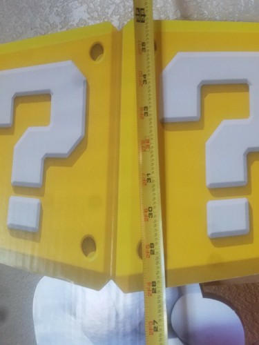 3 Foot Tall Super Mario Cardboard Store Promotional Display 3D Coin Box