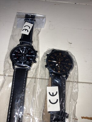 Lot of 2 New Mens Durable water resistant watch L@@K Great Value Up3