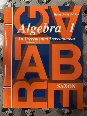 Saxon Algebra 1  An Incremental Development Home Study Packet Brand New