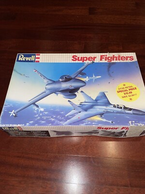 Revell 1:48/1:72 Super Fighters F-16C Wild Weasel & Su-27 Flanker Model Kit 6218