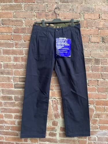 Junya Watanabe Men's Pants, Sz Medium, Navy Blue 100% Cotton