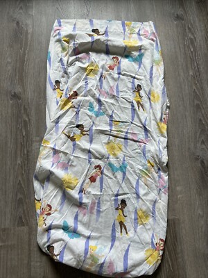 DISNEY Tinker Bell  FAIRIES TODDLER BED FLAT & FITTED SHEETS - NO PILLOWCASE