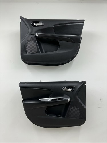 11-18 Dodge Journey Driver Passenger Set Of Front Power Door Panels OEM Black