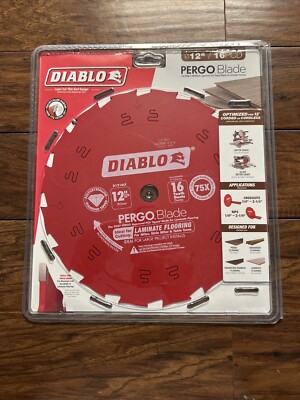 Freud Diablo 12'' X 16T PCD LAMINATE FLOORING Circular Saw Blade D1216LF  NEW 