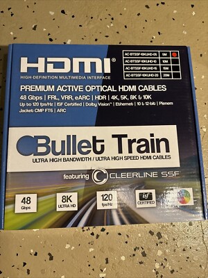 AVPro Edge 5 Meter Fiber HDMI AC-BTSSF-10KUHD-5-MP 48Gbps HDMI Cable - (NEW)