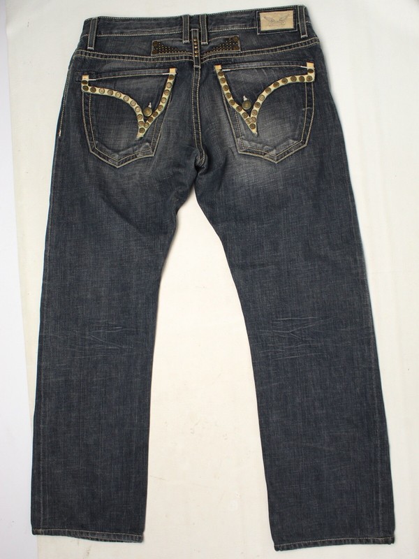 ROBIN'S JEAN ダークブルー ストレートジーンズ $_3.JPG