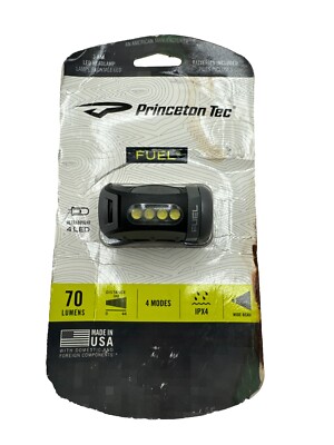 Princeton Tec Fuel 70 Lumens, Led Black Headlamp