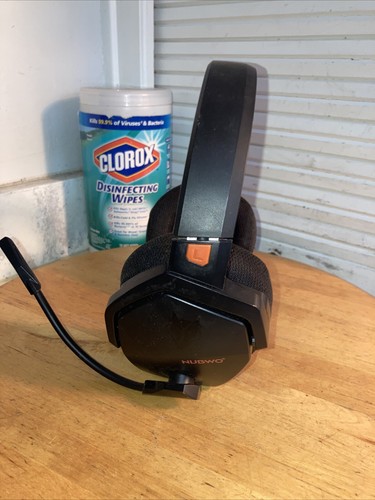 NUBWO Black Orange Wireless Gaming Headset with Microphone G06 - BT, Light Use