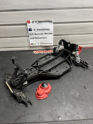 Used Traxxas 1/10 2wd LCG Slider Parts Chassis Rustler Slash Drag No-prep Bandit