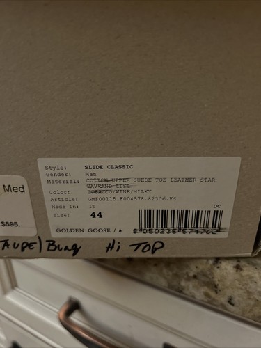 Pre-owned Golden Goose Nwb Suede/leather Slide Classic Sneakers Size 44 11 Tan Merlot