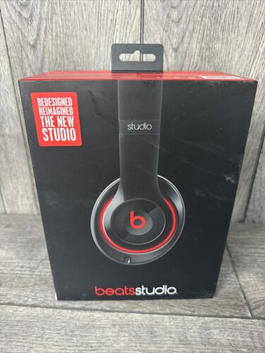 Beats by Dr. Dre Studio Headphones In Box- Black/Red Noise Beats by Dr. Dre Studio Headphones In Box- Black/Red Noise