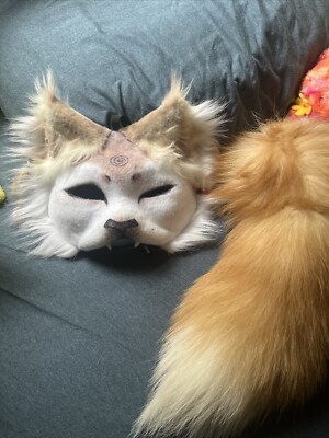 Therian Mask With Tail(Made By Me) READ DESC.