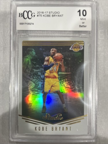 2016 Panini Studio #75 Kobe Bryant BCCG 10 Lakers | eBay