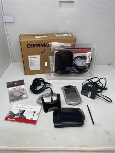 Compaq iPAQ H3850 Pocket PC Handheld PDA w/ Adapter | eBay