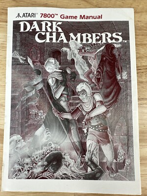 Vintage Dark Chambers Authentic Game Manual Only (Atari 7800, 1989) Video Games