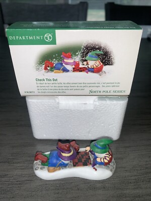 Dept 56 ''Check This Out'' North Pole Series Village Accessory #56.56711