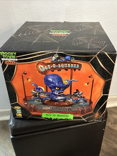 RARE Lemax Spooky Town OCT-O-SQUEEZE Giant Octopus Carnival
