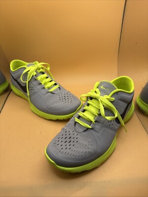 Nike Shoes FS Lite Trainer, 615972012 - Size 9.5 Grey and Yellow