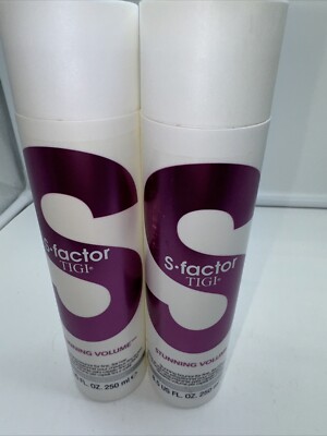 TIGI S.FACTOR STUNNING VOLUME CONDITIONER 8.5 OZ **Pack of 2*********