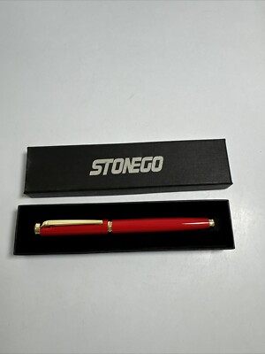 New Stonego Calligraphy Pen Red Refillable Genius Iridium Germany Felt Tip Pen