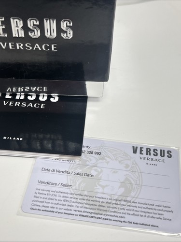 Pre-owned Versace Versus  Palestro 45mm Ip Yellow Bracelet Chronograph Watch Vsp393421.