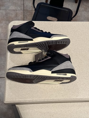 Pre-owned Jordan Size 12 - A Ma Maniére X Air  3 Retro While You Were Sleeping W In Black