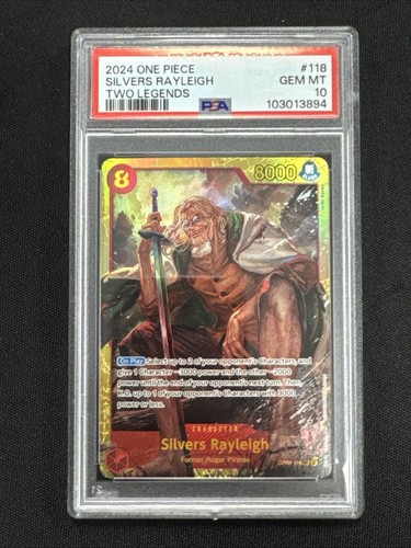 2024 One Piece OP08-118 Silvers Rayleigh Two Legends PSA 10