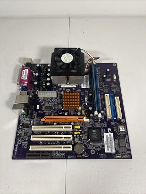 ECS 741GX-M REV: 1.0A SOCKET 462 MOTHERBOARD WITH CPU + I/O Shield