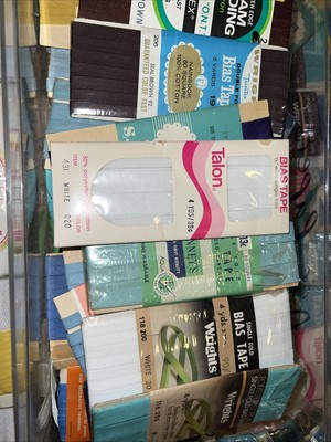 40 New Packs Wrights, JP coats, PenneySingle/Double Fold Bias &lotsOpen Pkgs USA