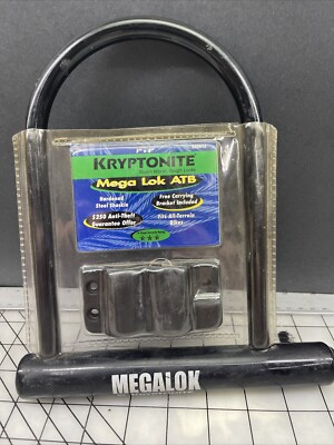 Kryptonite Megalok 5  X 8  With Keys- Vintage #229591 New