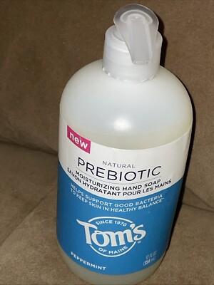 Tom's of Maine Prebiotic Moisturizing Liquid Hand Soap, Peppermint, 12oz