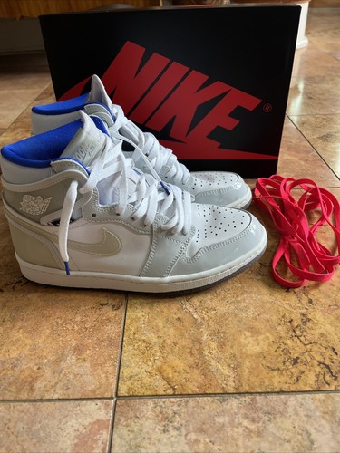 Air Jordan 1 HI Zoom Air White/Racer Blue Size 8 | eBay