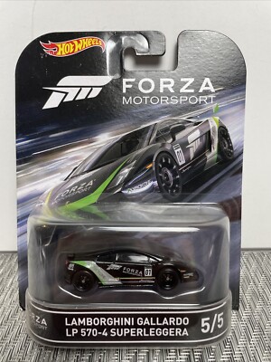 Hot Wheels Forza LAMBORGHINI GALLARDO LP 570-4 SUPERLEGGERA Black 1:64 New
