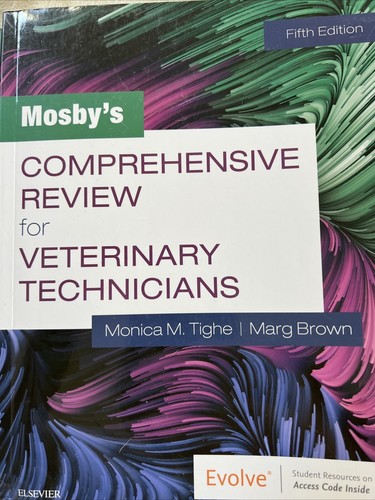 Mosby's Comprehensive Review for Veterinary Technicians Textbook Office Mgt Lot