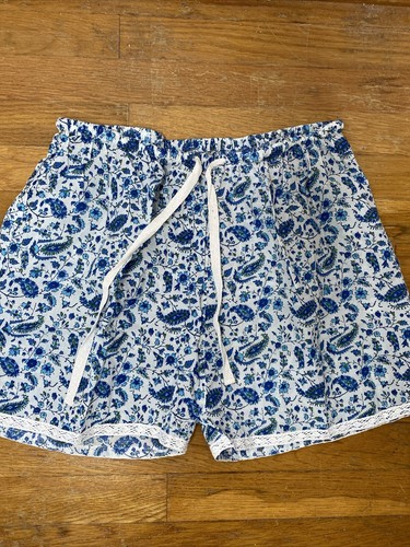 Signals Women's Pajama Shorts Sz 1X Print Florals Drawstring
