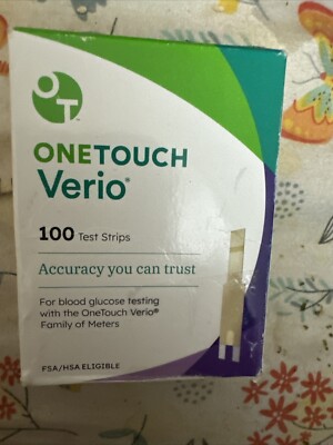 One Touch  VERIO Blood Glucose Test Strips 100CT Exp  09/30/2025++
