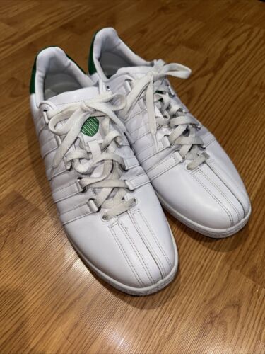 K-Swiss Mens Classic VN Sneaker 07321-168-M White Green K-Swiss Mens Classic VN Sneaker 07321-168-M White Green
