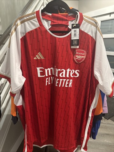 adidas Men's 3XL ARSENAL 23/24 HOME JERSEY Better Scarlet