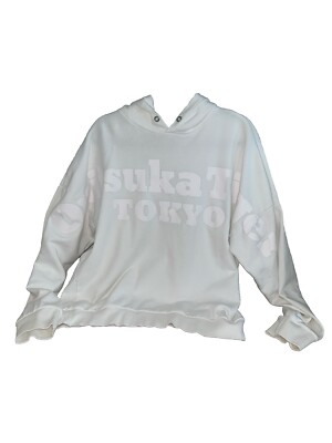 Onitsuka Tiger Tokyo Hoodie Sweatshirt White Large Men s Hooded White On White