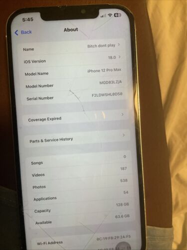 Apple iPhone 12 Pro Max - 128 GB - Silver (Unlocked) | eBay Apple iPhone 12 Pro Max - 128 GB - Silver (Unlocked) | eBay