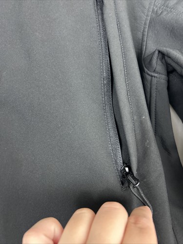 Rothco XL Tactical Jacket 9746 Black Full Zip Hooded Pockets Polyester