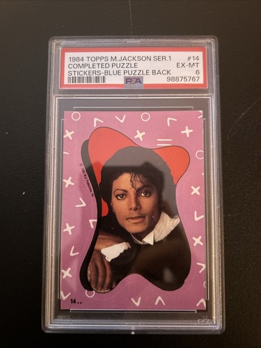 1984 Topps Michael Jackson PSA 98875767 | eBay