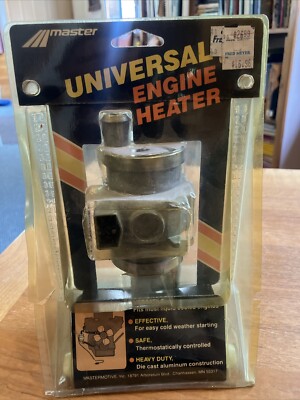 Universal Engine Heater Master Brand Mastermotive New In Box Core Motor GM Mopar