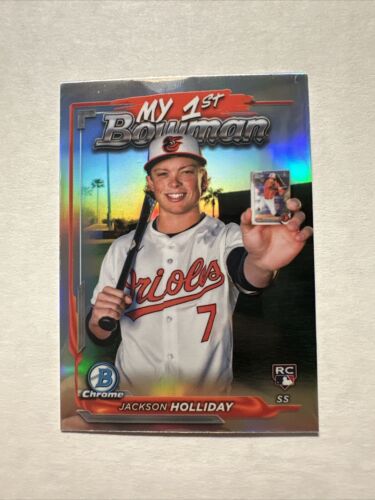 📈2022 Bowman Chrome 🔥Jackson Holliday🔥 1st Black And