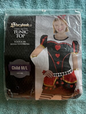 Storybook Dark Queen Tunic Top Child M/L Halloween Costume Dress Up Cosplay