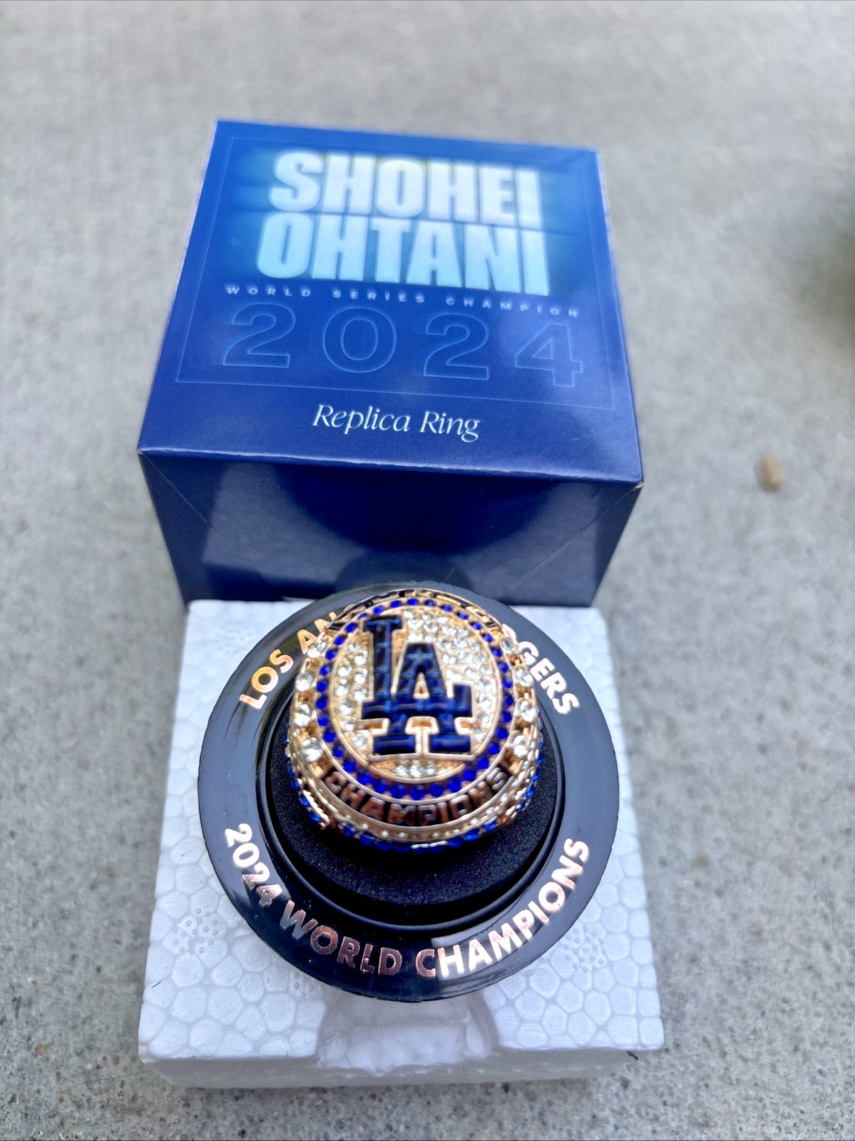 【専用品】公式 SHOHEI OHTANI 2024 ワールドチャンピオンリング Shohei Ohtani 2024 World Series Ring SGA - From Dodgers Game