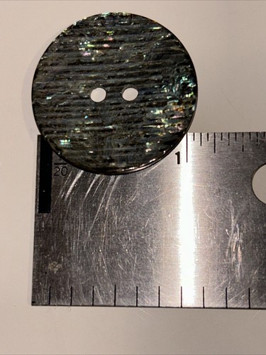 Vintage Lot Of 6 Mother of Pearl/Abalone Buttons 70’s Era - From Switzerland